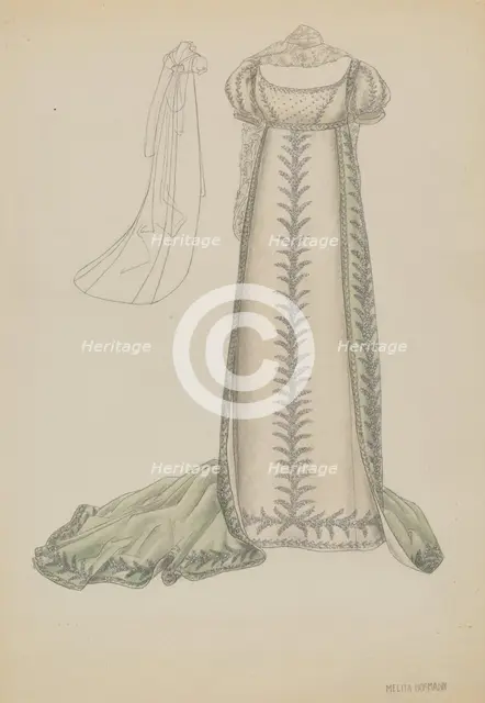 Court Dress, c. 1936. Creator: Melita Hofmann.