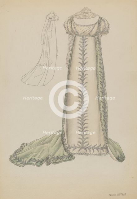 Court Dress, c. 1936. Creator: Melita Hofmann.