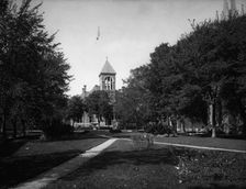 Court House and park, Plattsburgh, N.Y., c1904. Creator: Unknown