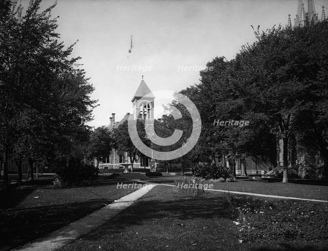 Court House and park, Plattsburgh, N.Y., c1904. Creator: Unknown.