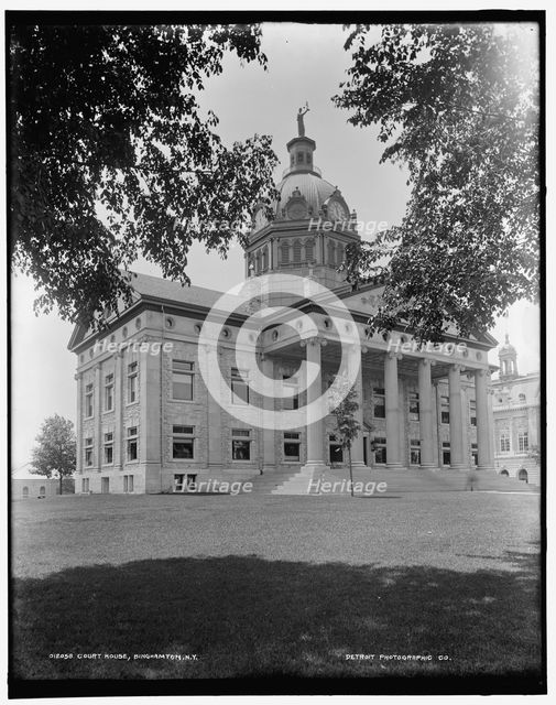 Court house, Binghamton, N.Y., between 1890 and 1901. Creator: Unknown.