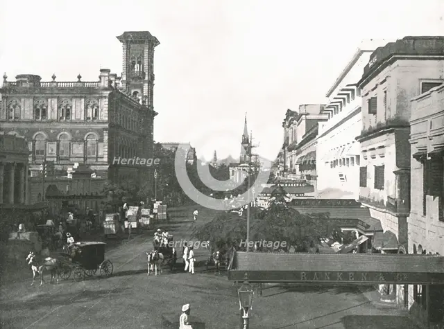 Court House Street, Calcutta, India, 1895.  Creator: Unknown.