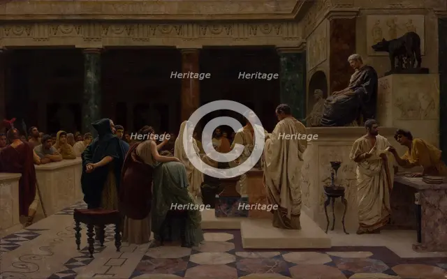 Court in ancient Rome. Creator: Bakalowicz, Stepan Vladislavovich (1857-1947).