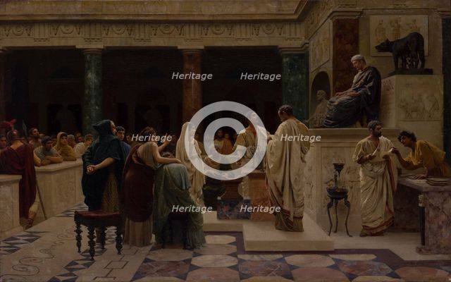 Court in ancient Rome. Creator: Bakalowicz, Stepan Vladislavovich (1857-1947).