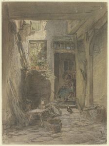 Court interiors, c1850-1905. Creator: Anton Burger