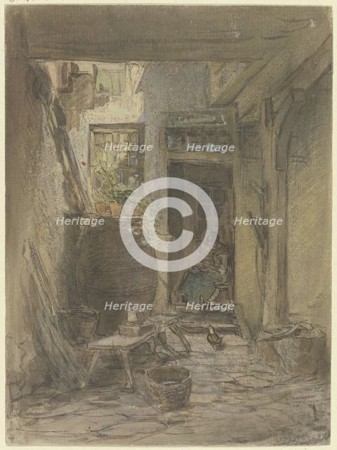 Court interiors,  c1850-1905. Creator: Anton Burger.