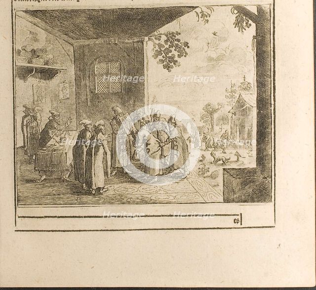 Court Oath Ceremony (Illustration from Travels to the Great Duke of Muscovy and the King of Persia Artist: Rothgiesser, Christian Lorenzen (?-1659)