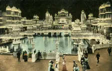 Court of Honour by night, Coronation Exhibition, London, 1911. Creator: Unknown