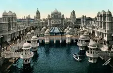 Court of Honour, Imperial International Exhibition, London, 1909.Artist: Valentine & Sons