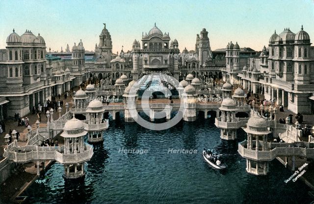 Court of Honour, Imperial International Exhibition, London, 1909.Artist: Valentine & Sons