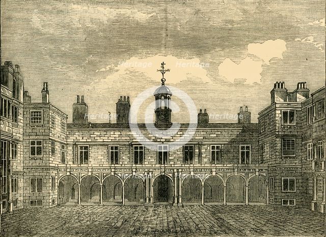 'Court of Old Somerset House, from the North', (1881). Creator: Unknown.