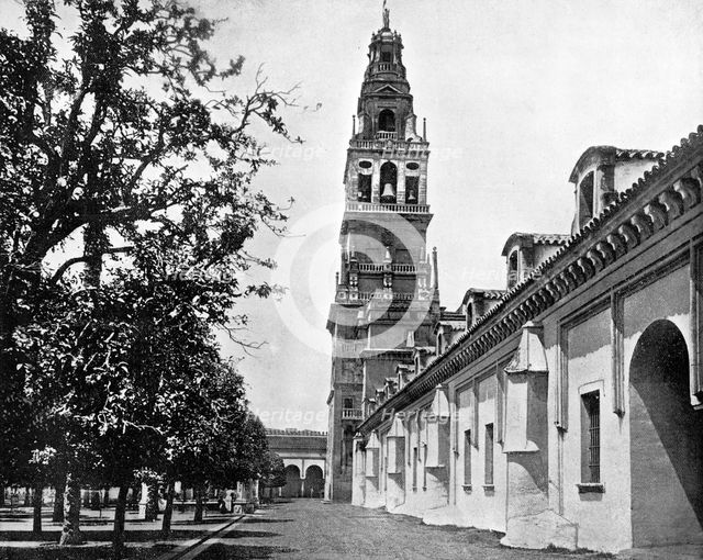 Court of Oranges and Mosque, Cordoba, Spain, 1893.Artist: John L Stoddard