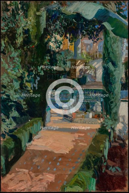 Court of the Dances, Alcázar, Sevilla, 1910. Creator: Joaquin Sorolla y Bastida.