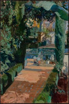 Court of the Dances, Alcázar, Sevilla, 1910. Creator: Joaquin Sorolla y Bastida