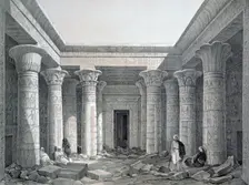 Court of the Great Temple, Philae Egypt, 1843. Artist: George Moore