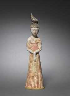 Court Lady with High Chignon, c. 700-750. Creator: Unknown