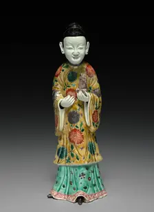 Court Lady Holding a Sheng, 1662-1722. Creator: Unknown