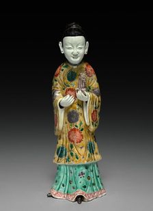Court Lady Holding a Sheng, 1662-1722. Creator: Unknown