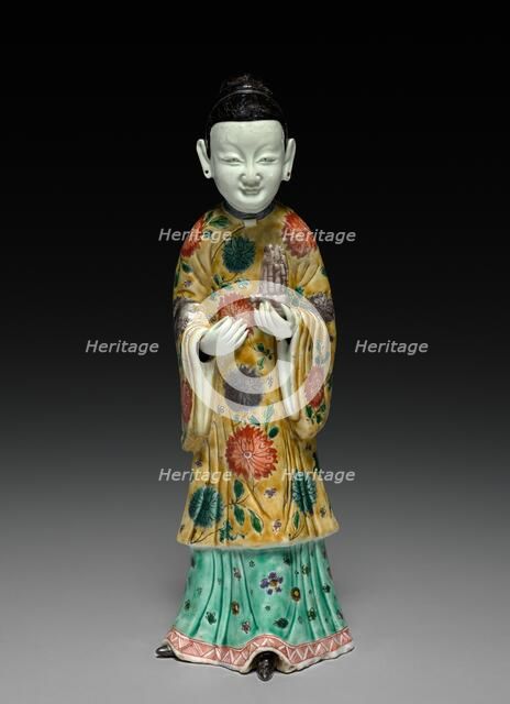 Court Lady Holding a Sheng, 1662-1722. Creator: Unknown.