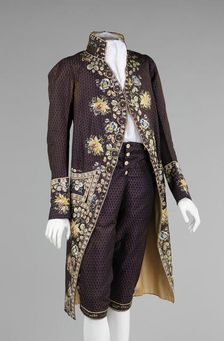 Court suit, probably French, 1780-90. Creator: Unknown