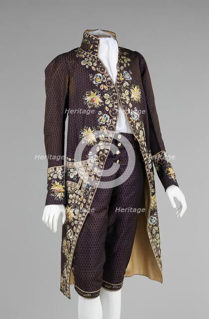 Court suit, probably French, 1780-90. Creator: Unknown.