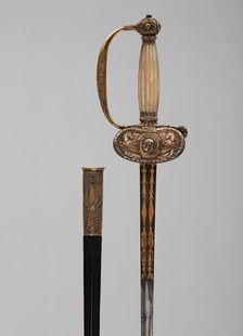 Court Sword and Scabbard, Paris, c. 1810. Creator: Martin-Guillaume Biennais