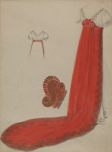 Court Train, 1935/1942. Creator: Jessie M. Benge