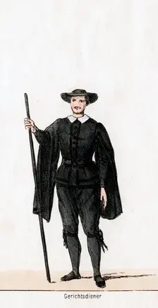 Court usher, costume design for Shakespeare's play, Henry VIII, 19th century