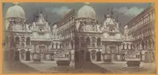 Court Yard of Palace, Venice, about 1865. Creator: Unknown