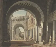 Courtyard, 18th century. Creator: Anon