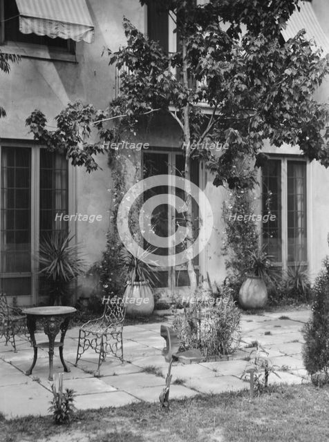 Courtyard, New Orleans or Charleston, South Carolina, between 1920 and 1926. Creator: Arnold Genthe.