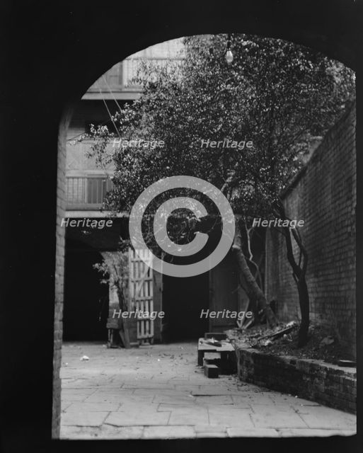 Courtyard, New Orleans, between 1920 and 1926. Creator: Arnold Genthe.