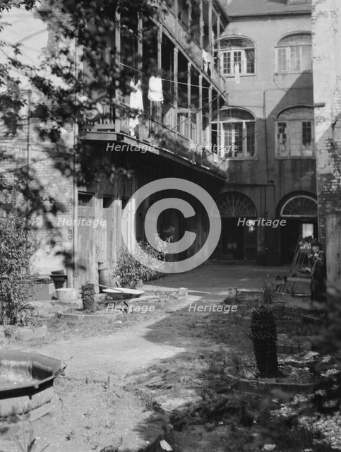 Courtyard, New Orleans, between 1920 and 1926. Creator: Arnold Genthe.