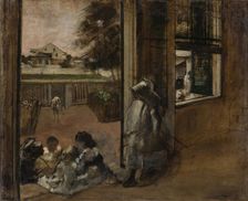 Courtyard of a House in New Orleans, 1872-1873. Creator: Degas, Edgar (1834-1917)