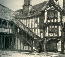 Courtyard of Leicester's Hospital c1870