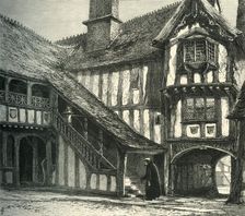 Courtyard of Leicester's Hospital c1870