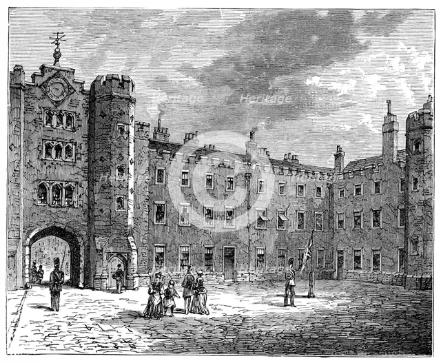 Courtyard of St James's Palace, 1900. Creator: Unknown.