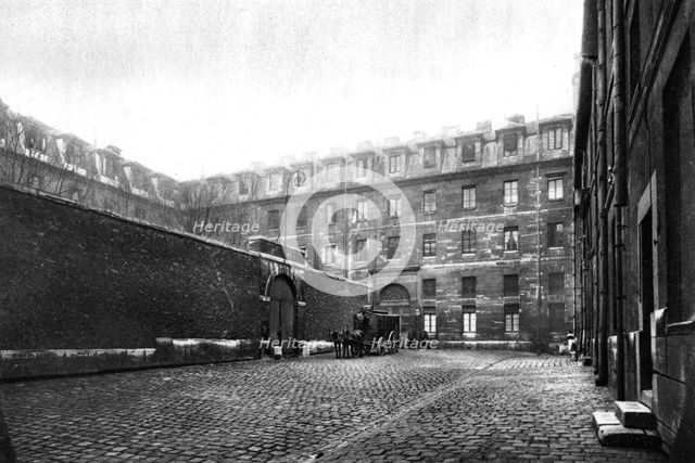 Courtyard of Saint Lazare women's prison, Paris, 1931.Artist: Ernest Flammarion