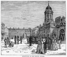 Courtyard of the Castle, Dublin, 19th century