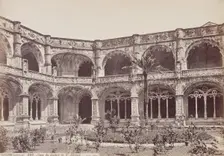 Courtyard of the Cloister of Saint Jerome, Belem, Portugal, between 1875 and 1892. Creator: Juan Laurent