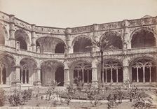 Courtyard of the Cloister of Saint Jerome, Belem, Portugal, between 1875 and 1892. Creator: Juan Laurent