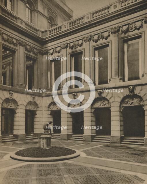 'Courtyard of the Drapers' Hall in Throgmorton Street', c1935. Creator: Joel.