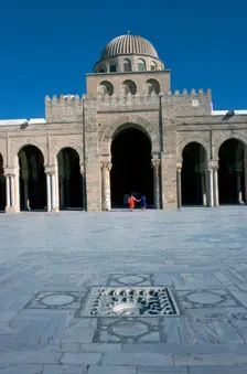 Courtyard of the Great Mosque in Kairoun, 7th century