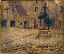 Courtyard of the Hotel Saint-Adrien, 264, rue Saint-Jacques, c1902. Creator: Fernand Maillaud