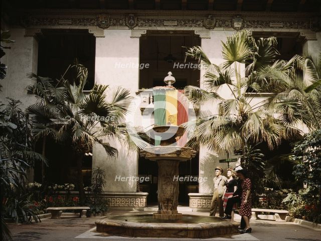 Courtyard of the Pan American Building, Washington, D.C., 1943. Creator: John Collier.