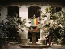 Courtyard of the Pan American Building, Washington, D.C., 1943. Creator: John Collier