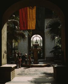 Courtyard of the Pan American Building, Washington, D.C., 1943. Creator: John Collier