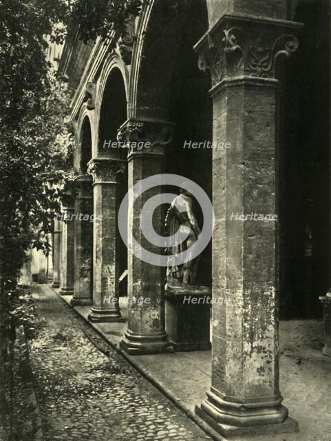 Courtyard of the Palazzetto Venezia, Rome, Italy, 1908. Creator: Unknown.