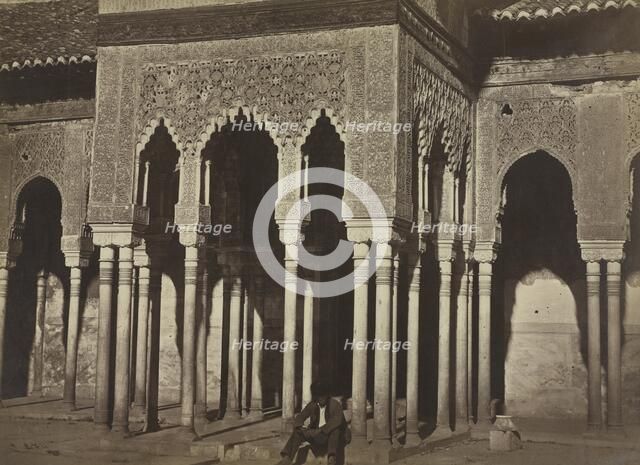 Courtyard, Alhambra, 1857-58. Creator: Charles Clifford (British, 1819-1883).