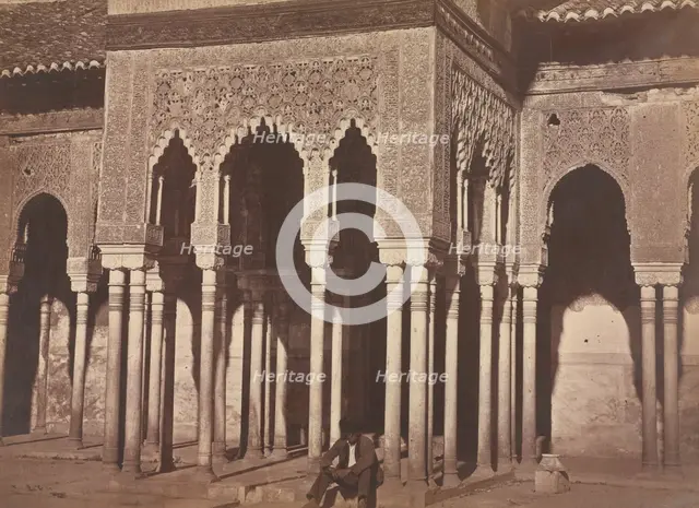 Courtyard, Alhambra, 1857-58. Creator: Charles Clifford (British, 1819-1883).